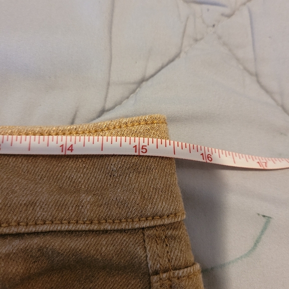 Lucky Brand Women's 8 / 29 Sofia Skinny Ankle Gold Glitter shimmer Jeans Pants - Picture 10 of 15